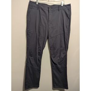 Mountain Hardwear AP Pant Men's 36 x 32 Gray Straight Leg Hiking Outdoor Roll Up